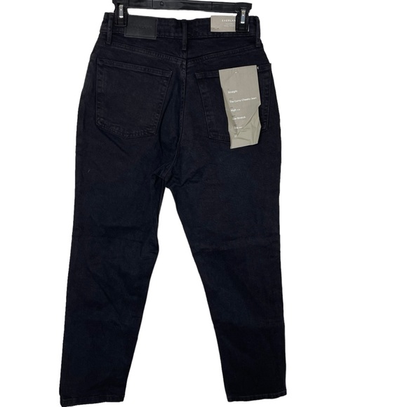 NEW WITH TAGS Everlane Black The Curvy Cheeky Straight Regular Jean in Size 28 - Picture 3 of 7